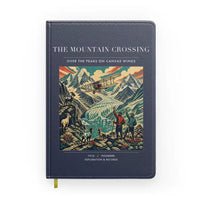Thumbnail for VINTAGE G4006 - The Mountain Crossing - Designed Notebooks design on navyblue