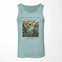 Thumbnail for VINTAGE G4006 - The Mountain Crossing - Designed Tank Tops design on lightgreen