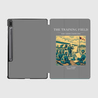 Thumbnail for VINTAGE G4009 - The Training Field - Designed iPad & Samsung Tablet Cases design on gray samsung
