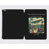 Thumbnail for VINTAGE G4012 - The Airship Promenade - Designed iPad & Samsung Tablet Cases design on black ipad