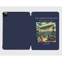 Thumbnail for VINTAGE G4012 - The Airship Promenade - Designed iPad & Samsung Tablet Cases design on navyblue ipad