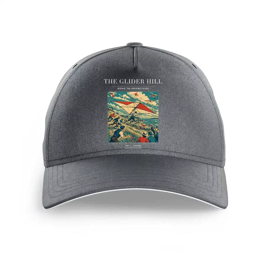 VINTAGE G4013 - The Glider Hill - Printed Hat design on gray