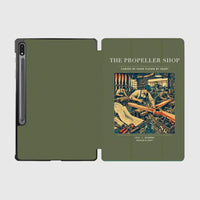 Thumbnail for VINTAGE G4014 - The Propeller Shop - Designed iPad & Samsung Tablet Cases design on greenarmy samsung