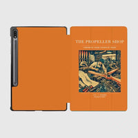 Thumbnail for VINTAGE G4014 - The Propeller Shop - Designed iPad & Samsung Tablet Cases design on orange samsung