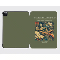 Thumbnail for VINTAGE G4014 - The Propeller Shop - Designed iPad & Samsung Tablet Cases design on greenarmy ipad