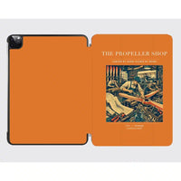 Thumbnail for VINTAGE G4014 - The Propeller Shop - Designed iPad & Samsung Tablet Cases design on orange ipad