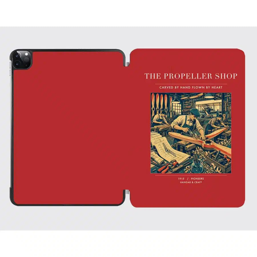 VINTAGE G4014 - The Propeller Shop - Designed iPad & Samsung Tablet Cases design on red ipad
