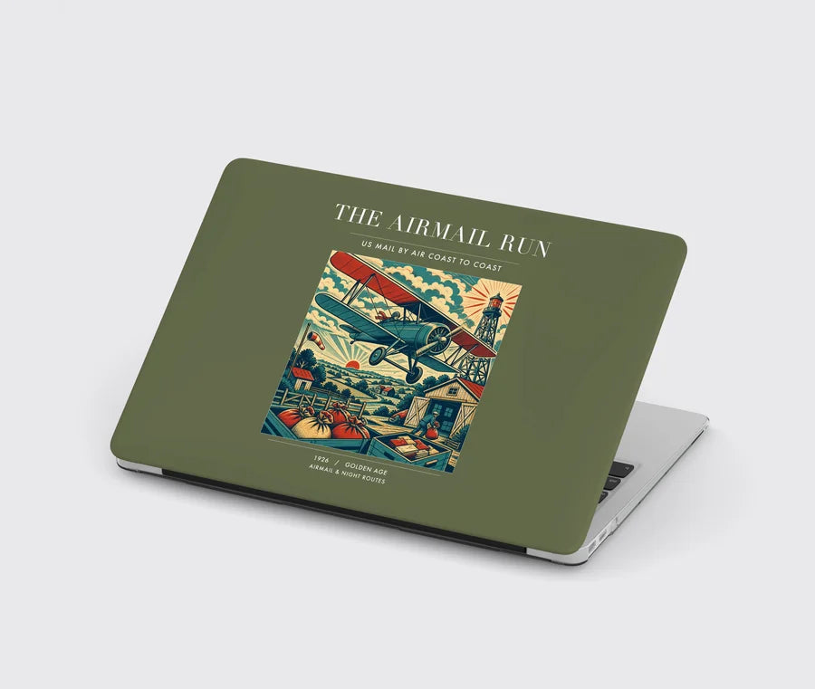 VINTAGE G4015 - The Airmail Run - Designed MacBook Cases design on greenarmy
