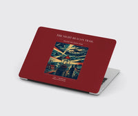Thumbnail for VINTAGE G4016 - The Night Beacon Trail - Designed MacBook Cases design on darkred
