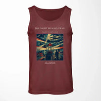 Thumbnail for VINTAGE G4016 - The Night Beacon Trail - Designed Tank Tops design on darkred