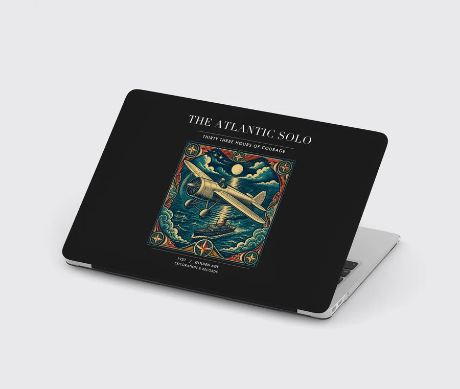 VINTAGE G4018 - The Atlantic Solo - Designed MacBook Cases design on black