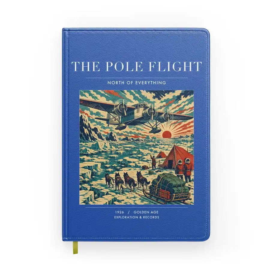 VINTAGE G4019 - The Pole Flight - Designed Notebooks design on blue