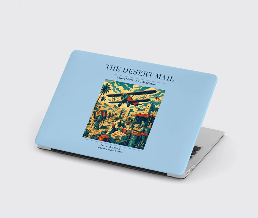 VINTAGE G4020 - The Desert Mail - Designed MacBook Cases design on lightblue