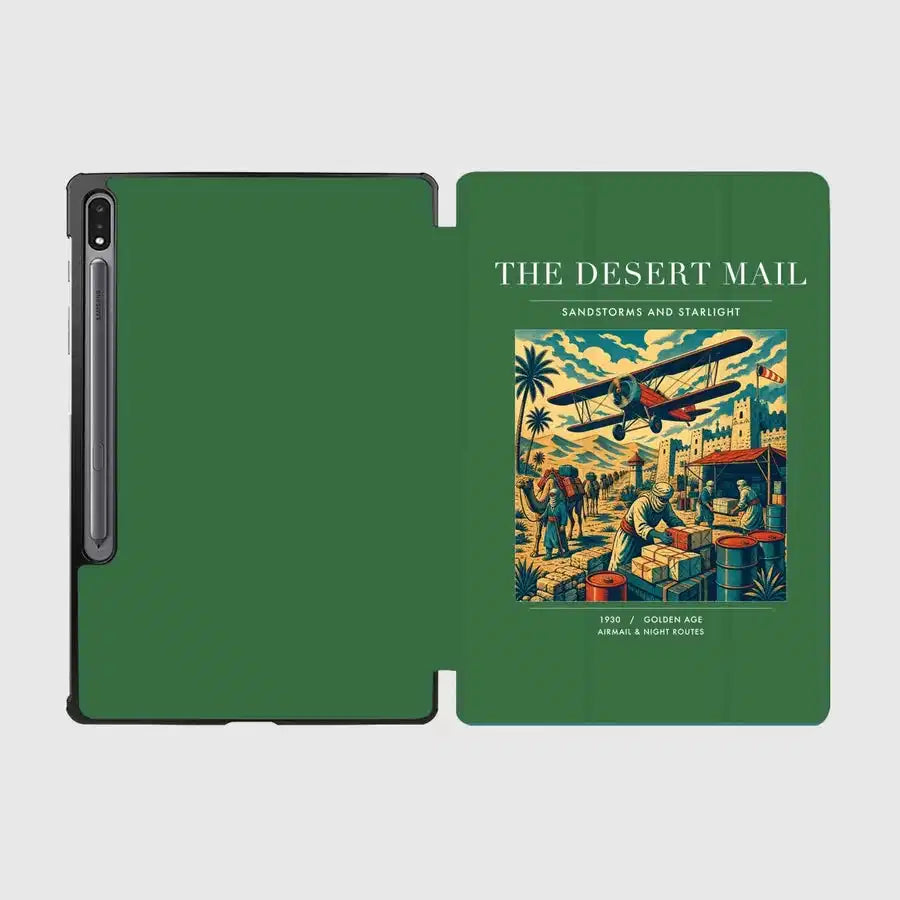 VINTAGE G4020 - The Desert Mail - Designed iPad & Samsung Tablet Cases design on green samsung