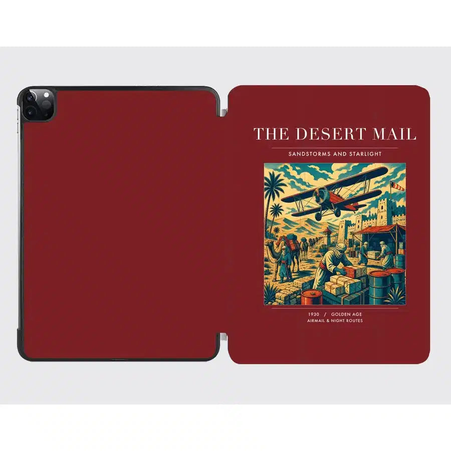 VINTAGE G4020 - The Desert Mail - Designed iPad & Samsung Tablet Cases design on darkred ipad