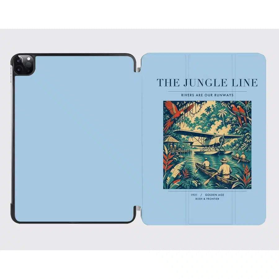 VINTAGE G4023 - The Jungle Line - Designed iPad & Samsung Tablet Cases design on lightblue ipad