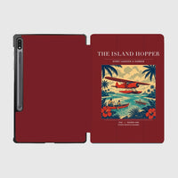 Thumbnail for VINTAGE G4024 - The Island Hopper - Designed iPad & Samsung Tablet Cases design on darkred samsung