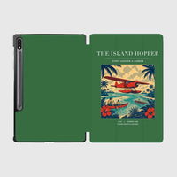 Thumbnail for VINTAGE G4024 - The Island Hopper - Designed iPad & Samsung Tablet Cases design on green samsung
