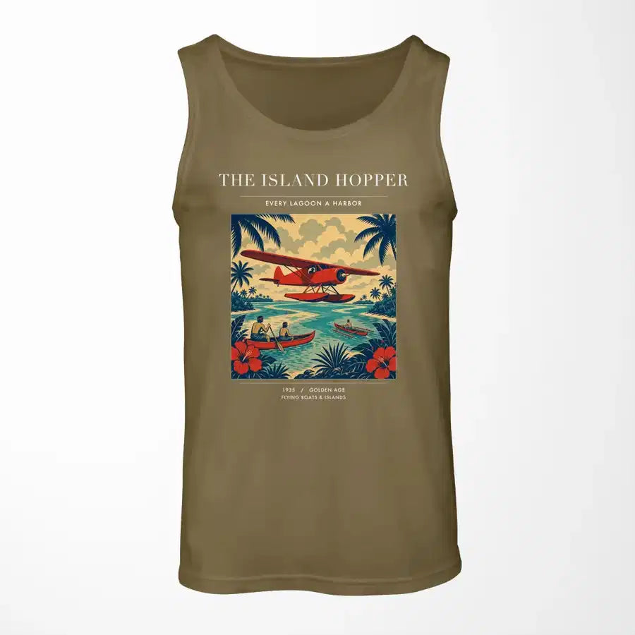 VINTAGE G4024 - The Island Hopper - Designed Tank Tops design on greenarmy
