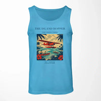 Thumbnail for VINTAGE G4024 - The Island Hopper - Designed Tank Tops design on skyblue