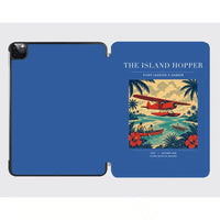 Thumbnail for VINTAGE G4024 - The Island Hopper - Designed iPad & Samsung Tablet Cases design on blue ipad