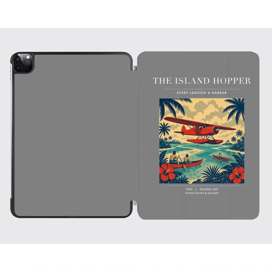 VINTAGE G4024 - The Island Hopper - Designed iPad & Samsung Tablet Cases design on gray ipad