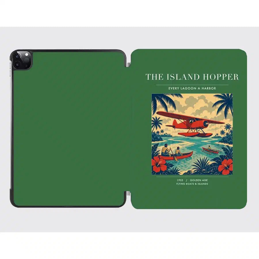 VINTAGE G4024 - The Island Hopper - Designed iPad & Samsung Tablet Cases design on green ipad