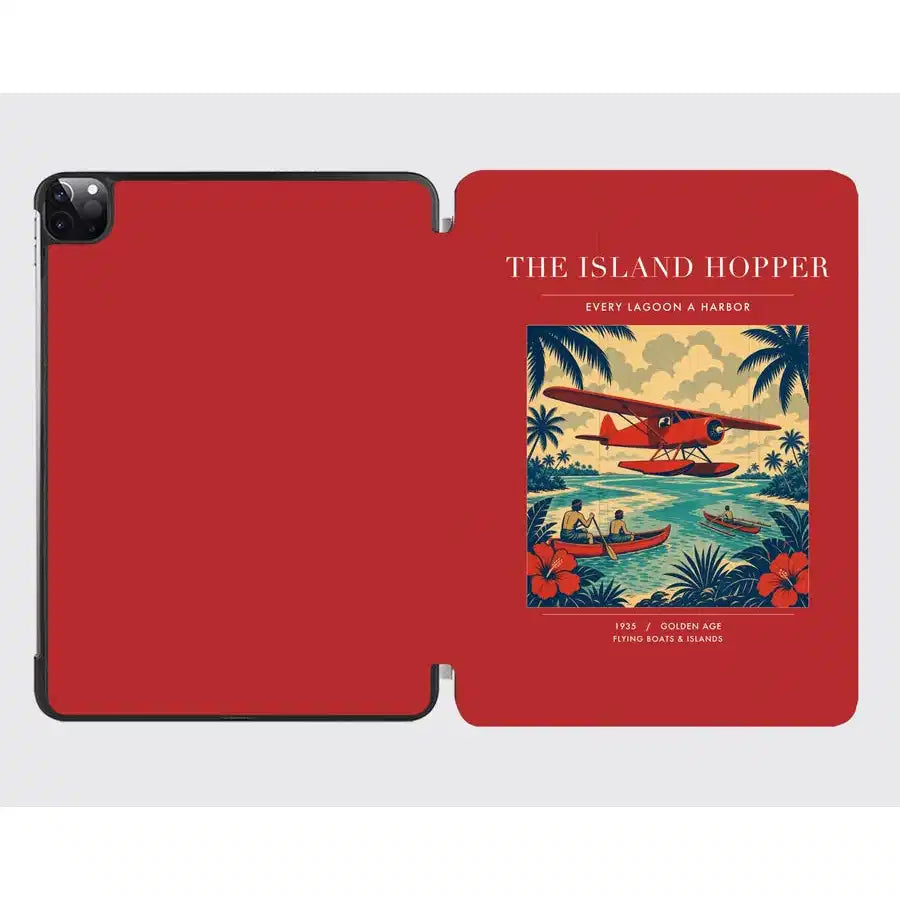VINTAGE G4024 - The Island Hopper - Designed iPad & Samsung Tablet Cases design on red ipad