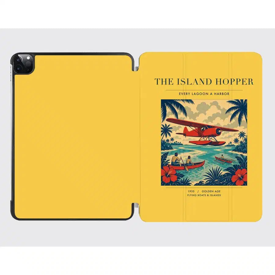 VINTAGE G4024 - The Island Hopper - Designed iPad & Samsung Tablet Cases design on yellow ipad