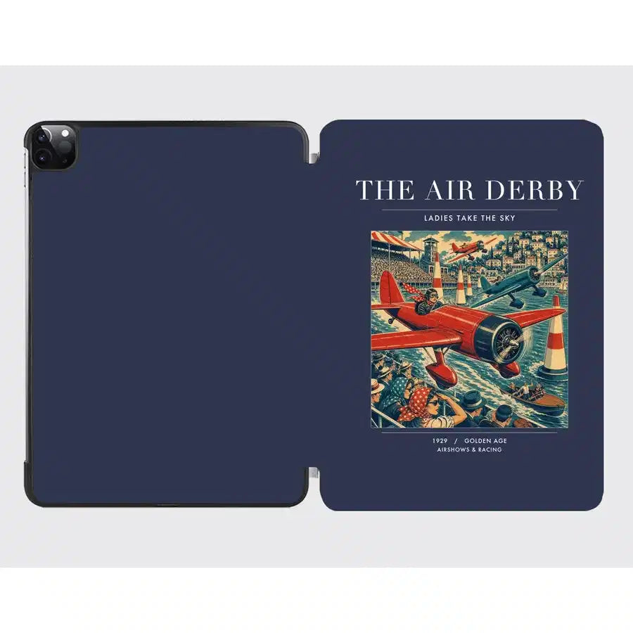 VINTAGE G4025 - The Air Derby - Designed iPad & Samsung Tablet Cases design on navyblue ipad