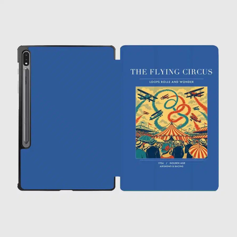 VINTAGE G4026 - The Flying Circus - Designed iPad & Samsung Tablet Cases design on blue samsung