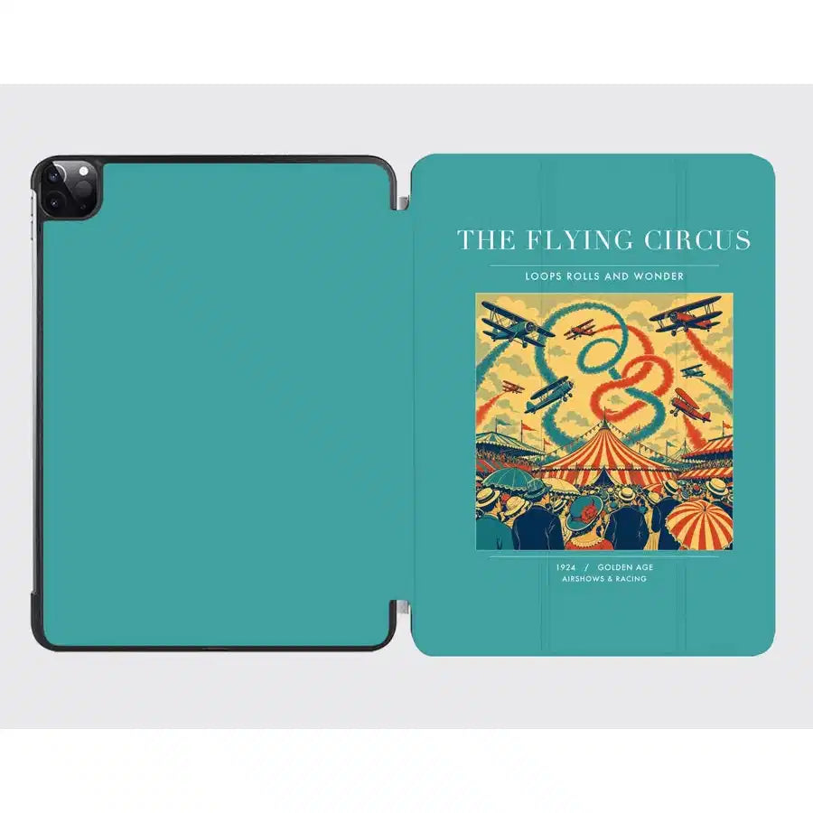 VINTAGE G4026 - The Flying Circus - Designed iPad & Samsung Tablet Cases design on turquoise ipad