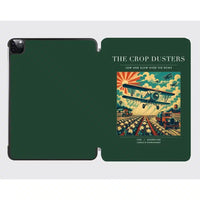 Thumbnail for VINTAGE G4027 - The Crop Dusters - Designed iPad & Samsung Tablet Cases design on darkgreen ipad