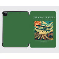 Thumbnail for VINTAGE G4027 - The Crop Dusters - Designed iPad & Samsung Tablet Cases design on green ipad