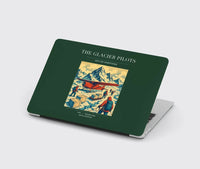 Thumbnail for VINTAGE G4028 - The Glacier Pilots - Designed MacBook Cases design on darkgreen