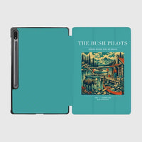 Thumbnail for VINTAGE G4029 - The Bush Pilots - Designed iPad & Samsung Tablet Cases design on turquoise samsung