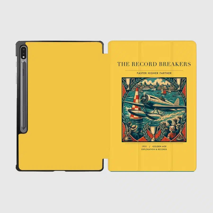 VINTAGE G4030 - The Record Breakers - Designed iPad & Samsung Tablet Cases design on yellow samsung