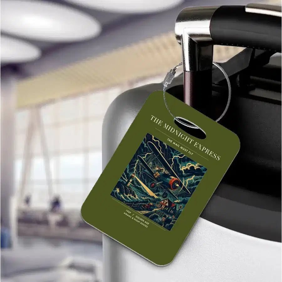 VINTAGE G4033 - The Midnight Express - Acrylic Luggage Tags design on greenarmy