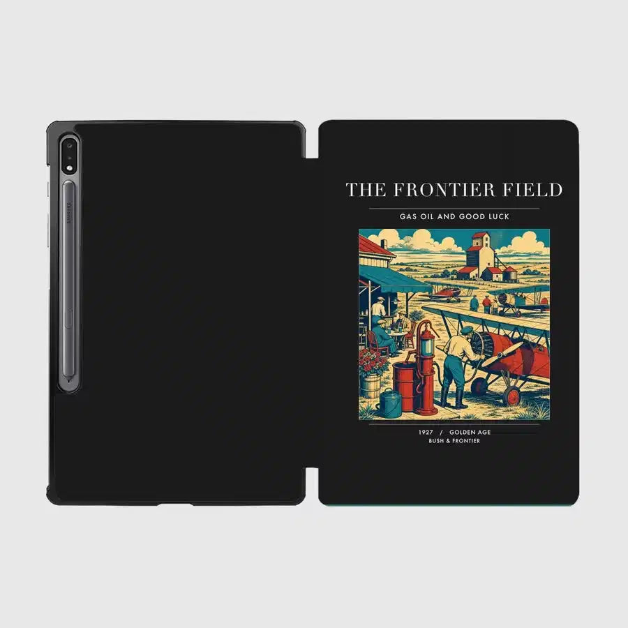 VINTAGE G4034 - The Frontier Field - Designed iPad & Samsung Tablet Cases design on black samsung