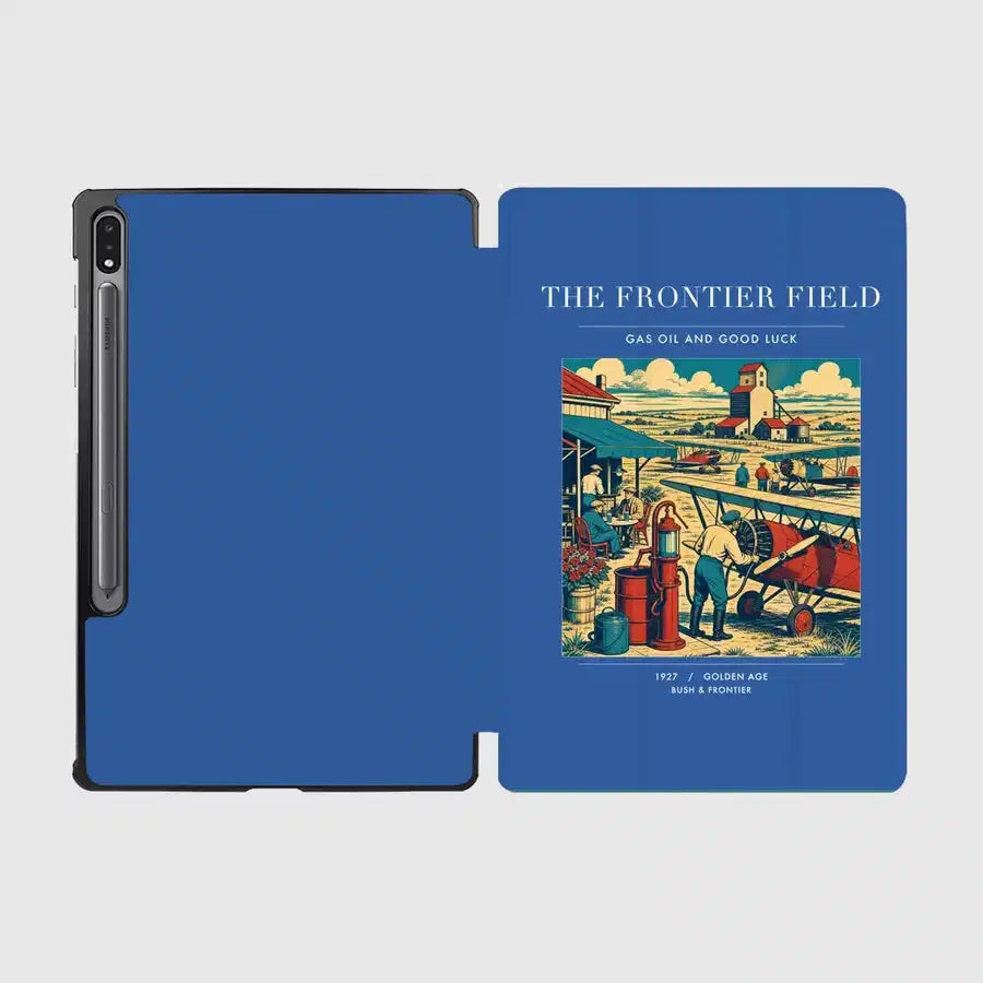 VINTAGE G4034 - The Frontier Field - Designed iPad & Samsung Tablet Cases design on blue samsung