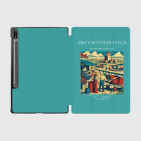 Thumbnail for VINTAGE G4034 - The Frontier Field - Designed iPad & Samsung Tablet Cases design on turquoise samsung