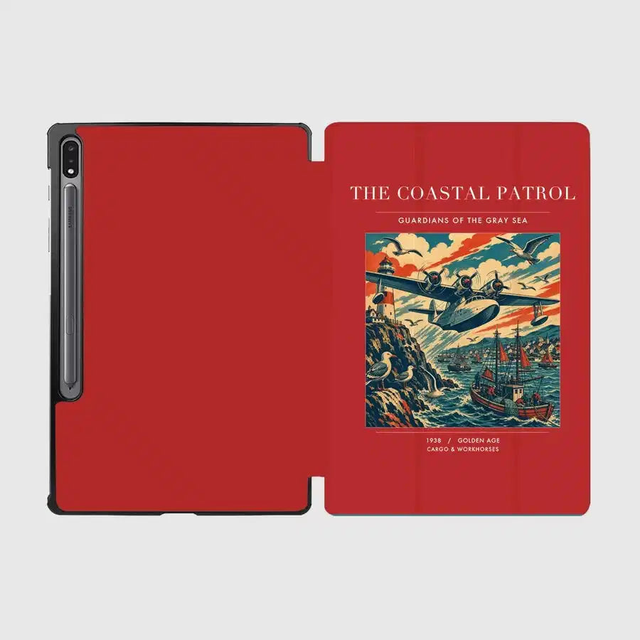 VINTAGE G4035 - The Coastal Patrol - Designed iPad & Samsung Tablet Cases design on red samsung
