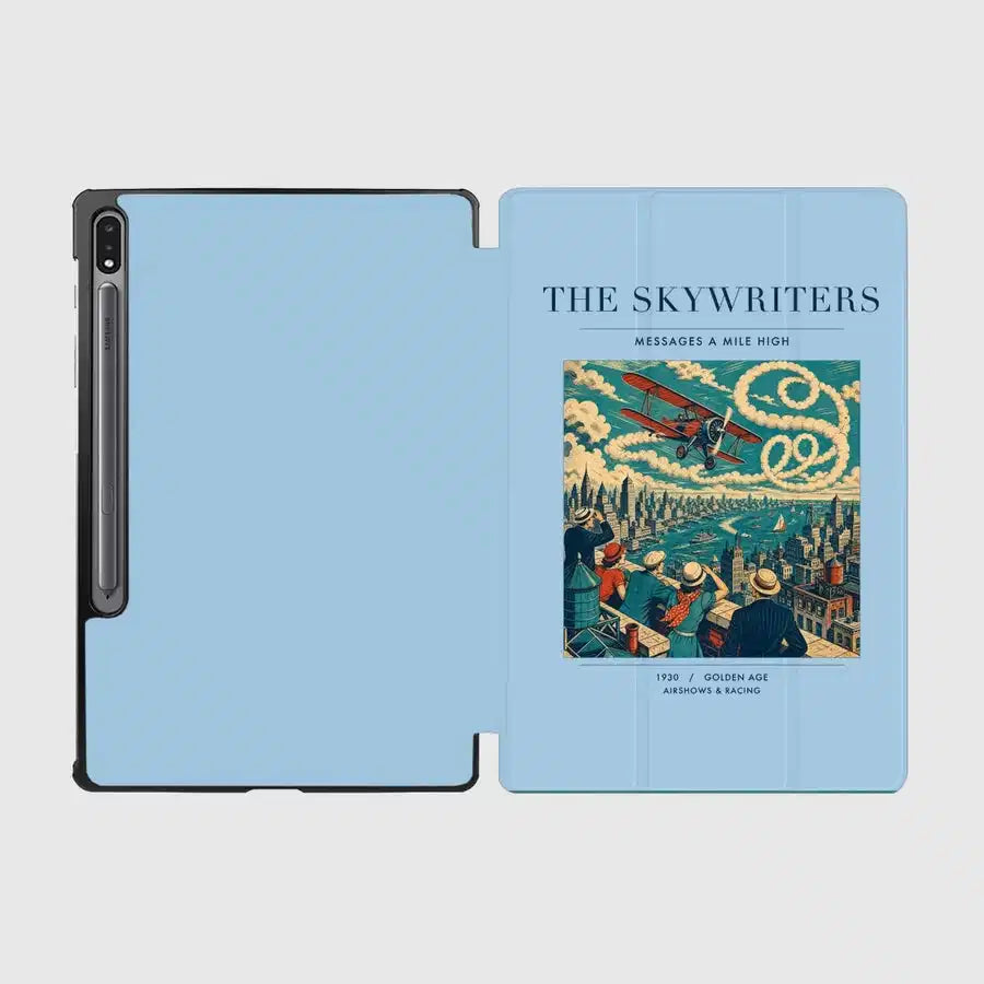 VINTAGE G4036 - The Skywriters - Designed iPad & Samsung Tablet Cases design on lightblue samsung