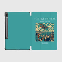 Thumbnail for VINTAGE G4036 - The Skywriters - Designed iPad & Samsung Tablet Cases design on turquoise samsung