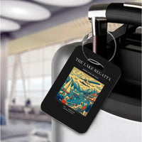 Thumbnail for VINTAGE G4039 - The Lake Regatta - Acrylic Luggage Tags design on black