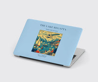 Thumbnail for VINTAGE G4039 - The Lake Regatta - Designed MacBook Cases design on lightblue