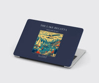 Thumbnail for VINTAGE G4039 - The Lake Regatta - Designed MacBook Cases design on navyblue