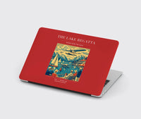 Thumbnail for VINTAGE G4039 - The Lake Regatta - Designed MacBook Cases design on red