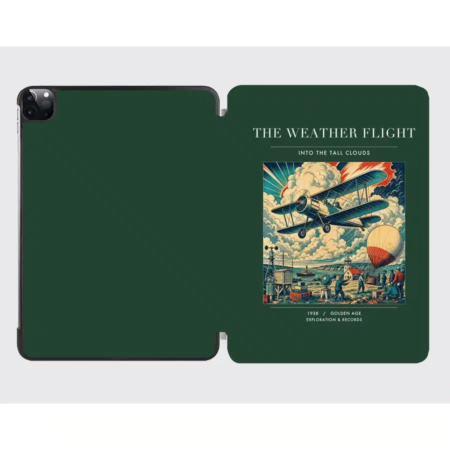 VINTAGE G4045 - The Weather Flight - Designed iPad & Samsung Tablet Cases design on darkgreen ipad