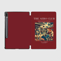 Thumbnail for VINTAGE G4047 - The Aero Club - Designed iPad & Samsung Tablet Cases design on darkred samsung